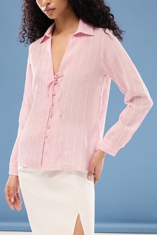 Camisa oversize - Rosa