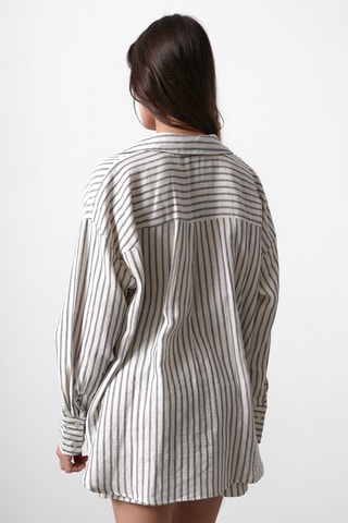 Camisa oversize - Bege