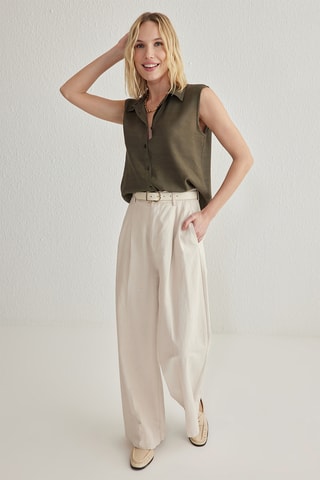 Camisa regular - Caqui