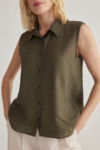 Camisa regular - Caqui