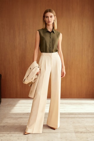 Camisa regular - Caqui