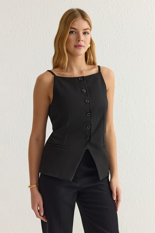 Colete de fato - Preto