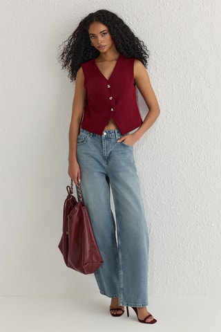 Colete de fato - Bordô