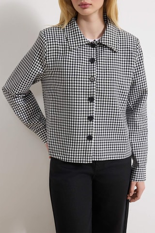 Casaco - Preto e branco