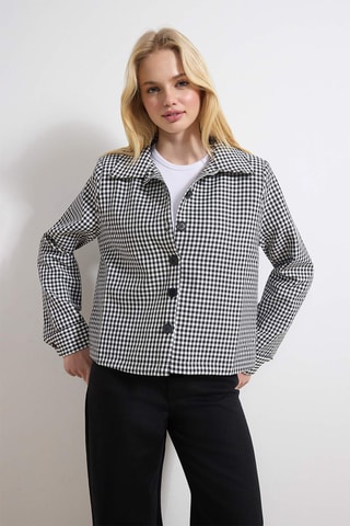 Casaco - Preto e branco