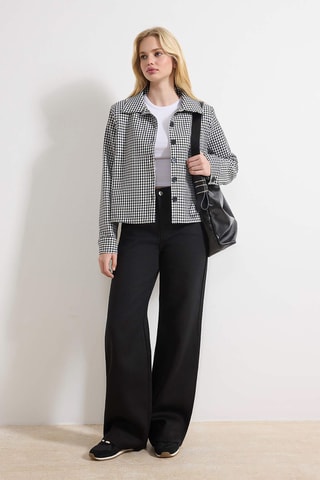 Casaco - Preto e branco