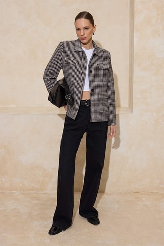 Casaco - Preto e cru