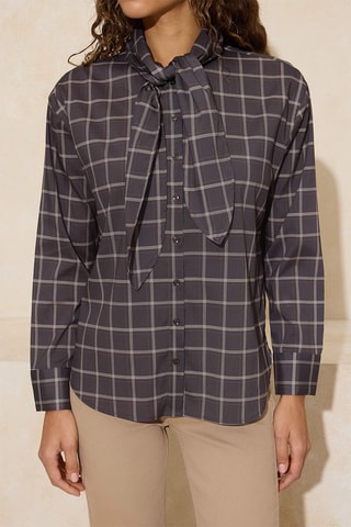 Camisa - Castanho-escuro