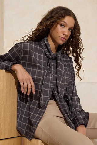 Camisa - Castanho-escuro