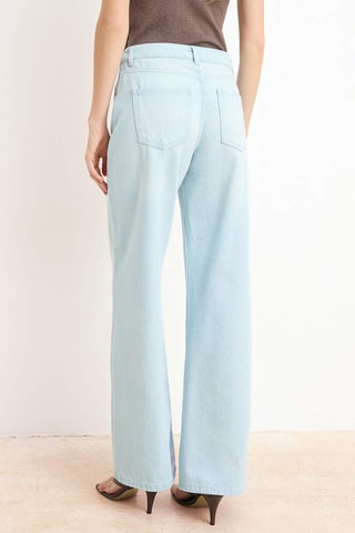 Calças de ganga wide legs - Azul-claro