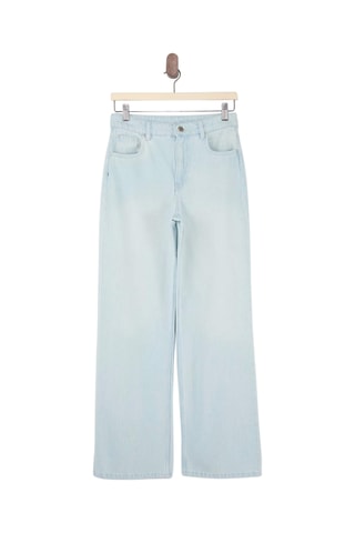 Calças de ganga wide legs - Azul-claro