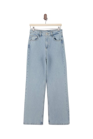 Calças de ganga wide legs - Azul-claro