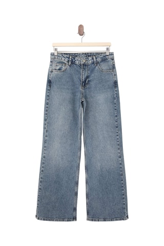 Calças de ganga wide legs - Azul-claro