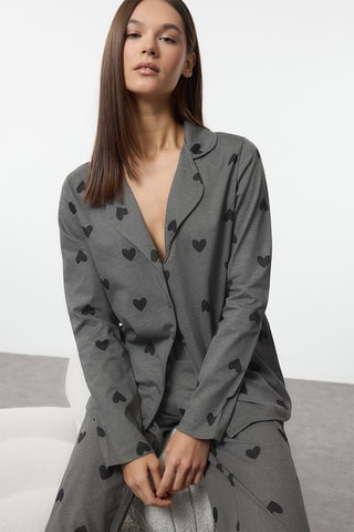 Pijama - Cinzento-escuro