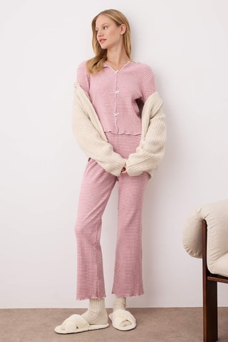 Pijama - Branco e rosa