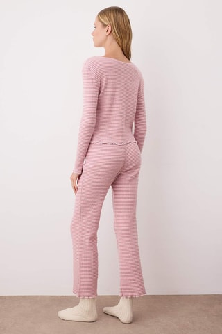 Pijama - Branco e rosa