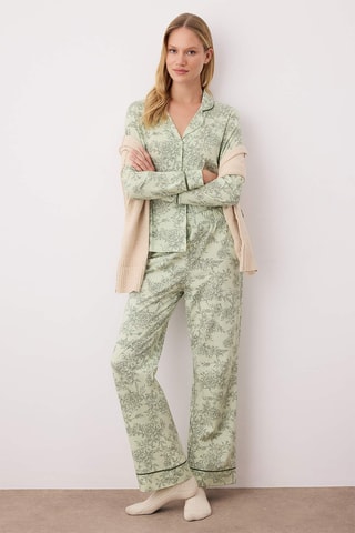 Pijama - Verde-claro