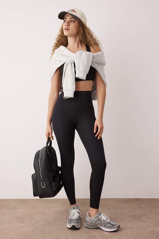 Legging de cintura subida - Preto