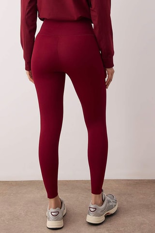Leggings de cintura subida - Bordô