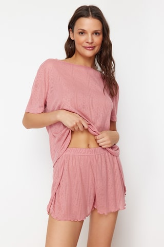 2 calções de pijama - Rosa e azul