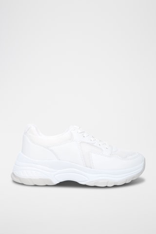 Sapatilhas com plataforma - Branco