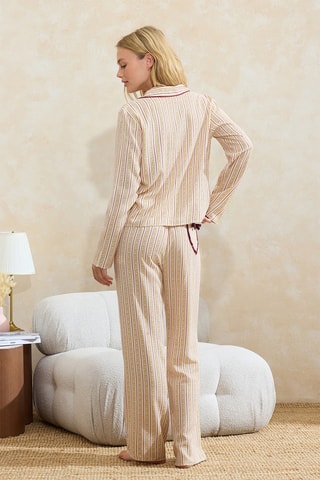 Pijama - Bordô e cru