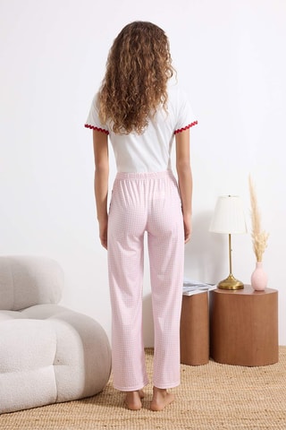 Pijama - Branco e rosa