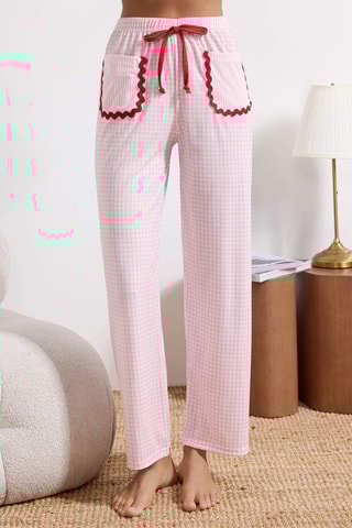 Pijama - Branco e rosa