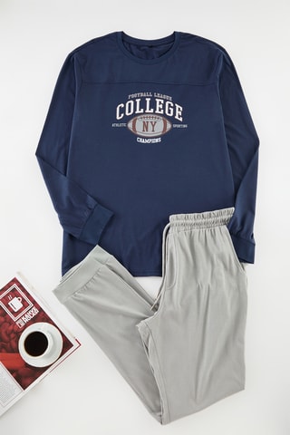 Pijama - Azul-marinho