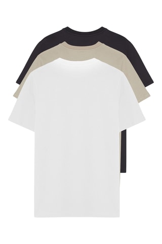 3 t-shirts - Antracite e bege