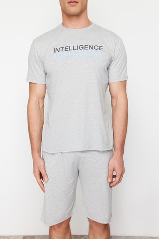 Pijama - Cinzento mesclado