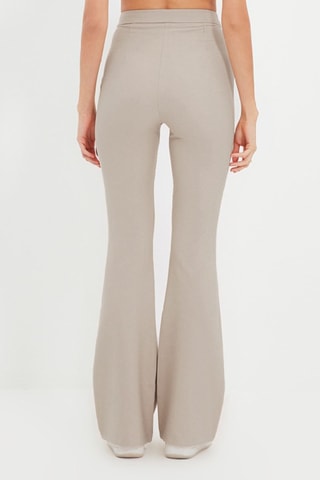 Calças bootcut de cintura subida - Toupeira