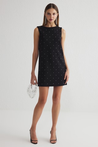 Vestido direito - Preto