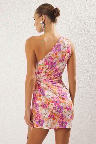 Vestido assimétrico - Rosa