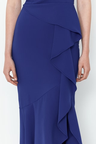 Vestido assimétrico - Azul