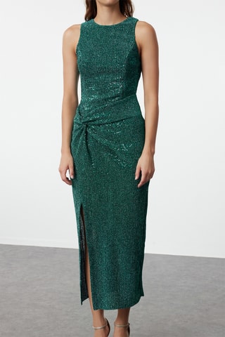 Vestido justo - Verde