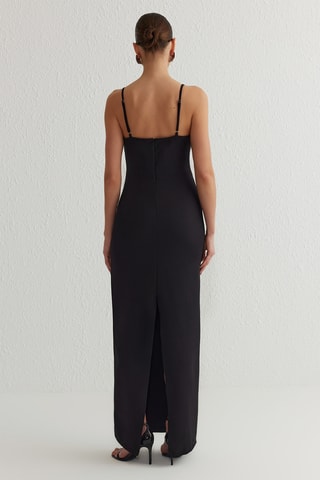 Vestido justo - Preto