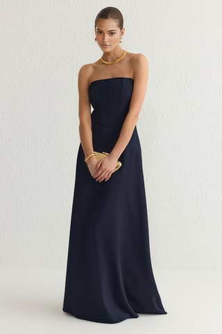 Vestido-caicai - Azul-marinho