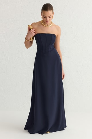 Vestido-caicai - Azul-marinho