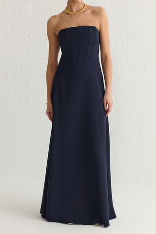 Vestido-caicai - Azul-marinho