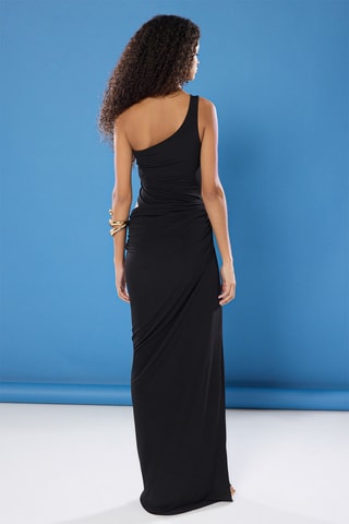 Vestido assimétrico - Preto