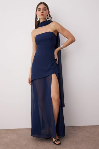 Vestido-caicai - Azul-marinho