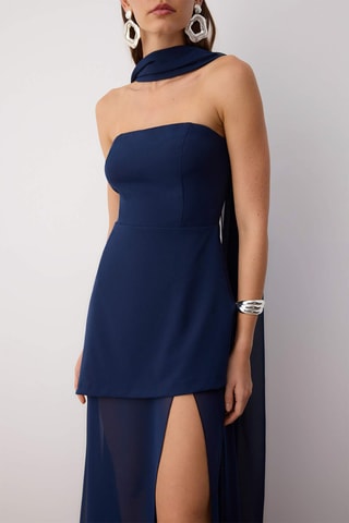 Vestido-caicai - Azul-marinho