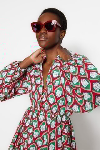 Vestido estilo patinadora - Verde-claro