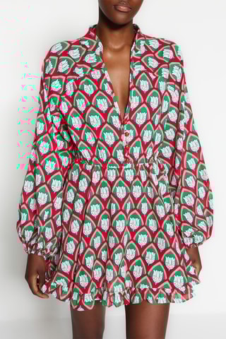 Vestido estilo patinadora - Verde-claro