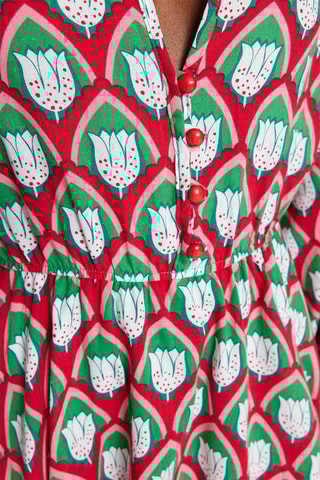 Vestido estilo patinadora - Verde-claro