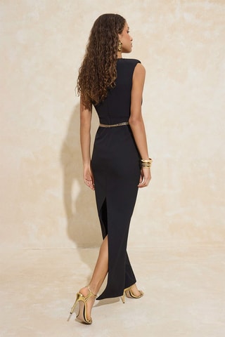 Vestido justo - Preto