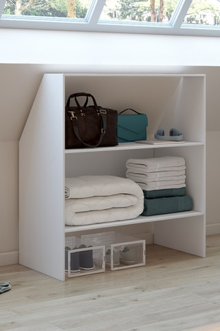 Commode 2 niveaux Jeanne - 100 x 50 x 110/70 cm