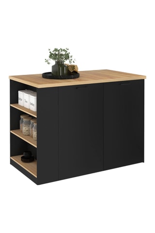 Ilot central de cuisine 2 portes - 120 x 90 x 70 cm
