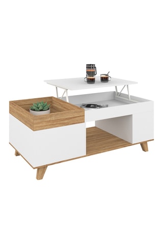 Table basse relevable Elina - 110 x 55 x 45 cm